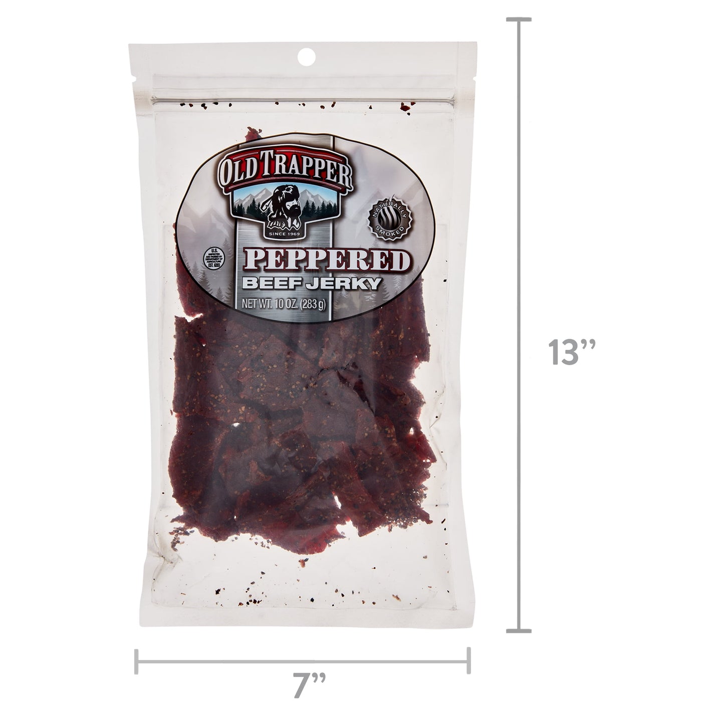 (2 Pack)  Peppered Beef Jerky 10Oz Resealable Bag