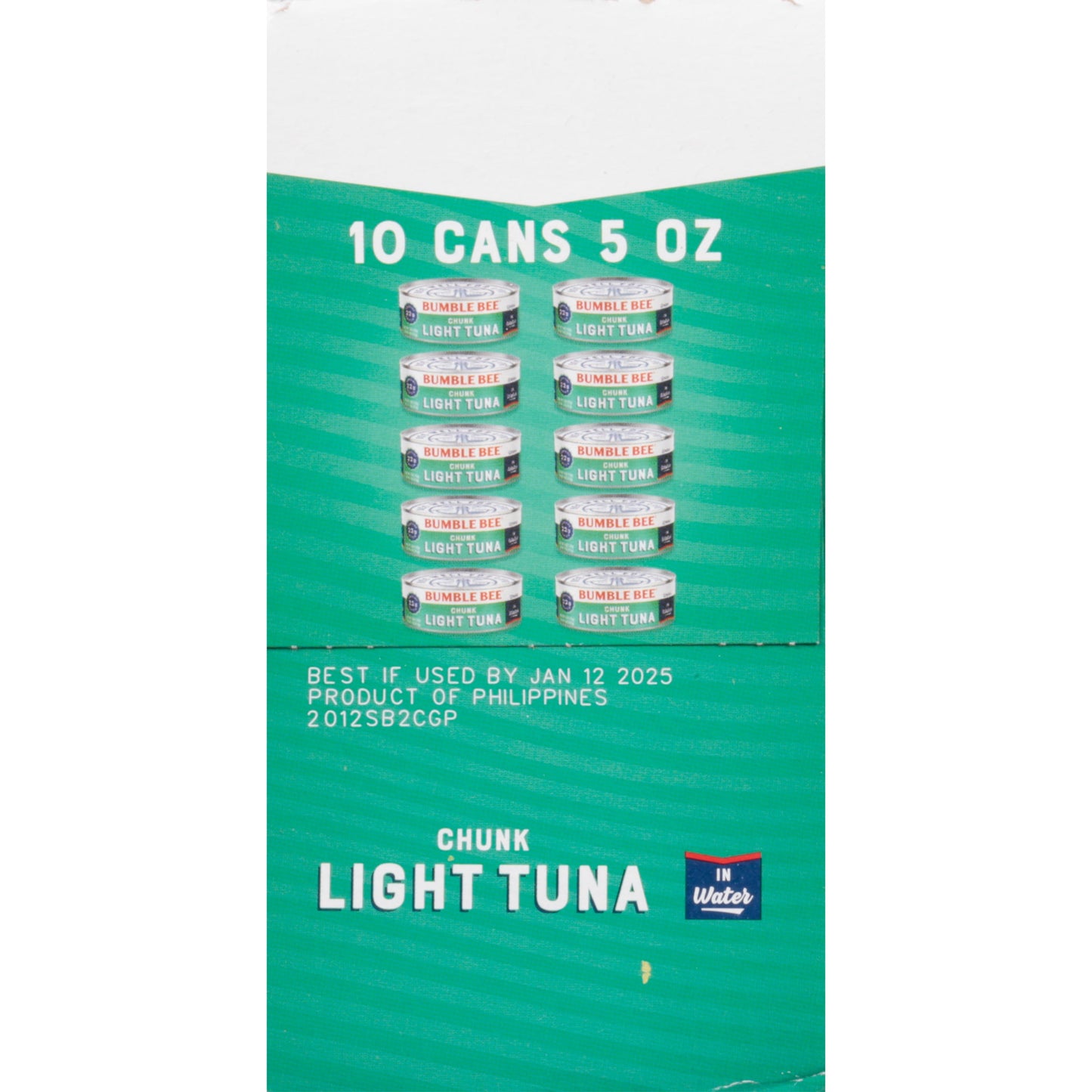 (3 Pack)  Chunk Light Canned Tuna in Water, 5 Oz, 10 Count