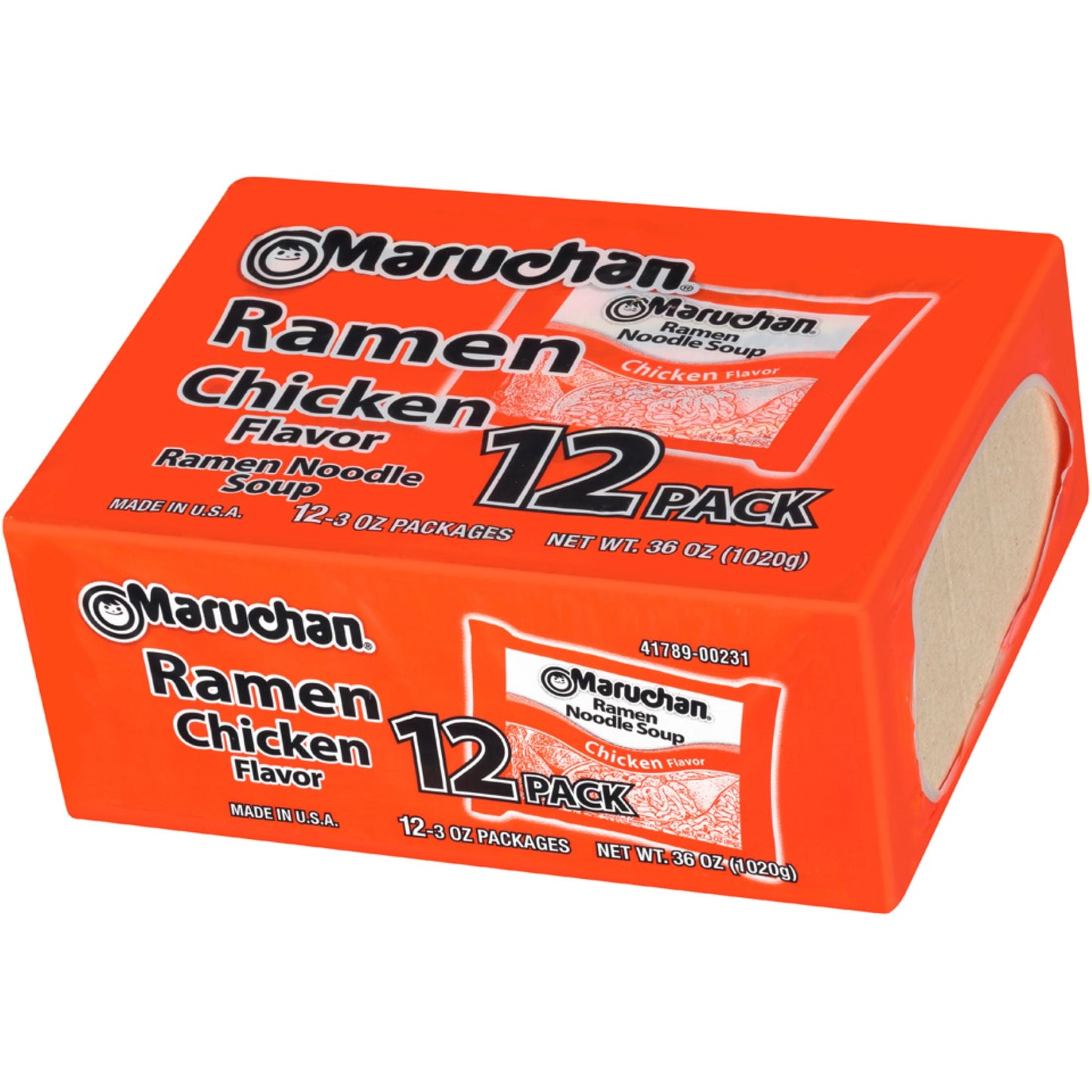 (24 Pack)  Ramen Noodle Chicken Flavor Soup, 3 Oz, 12 Count Shelf Stable Package