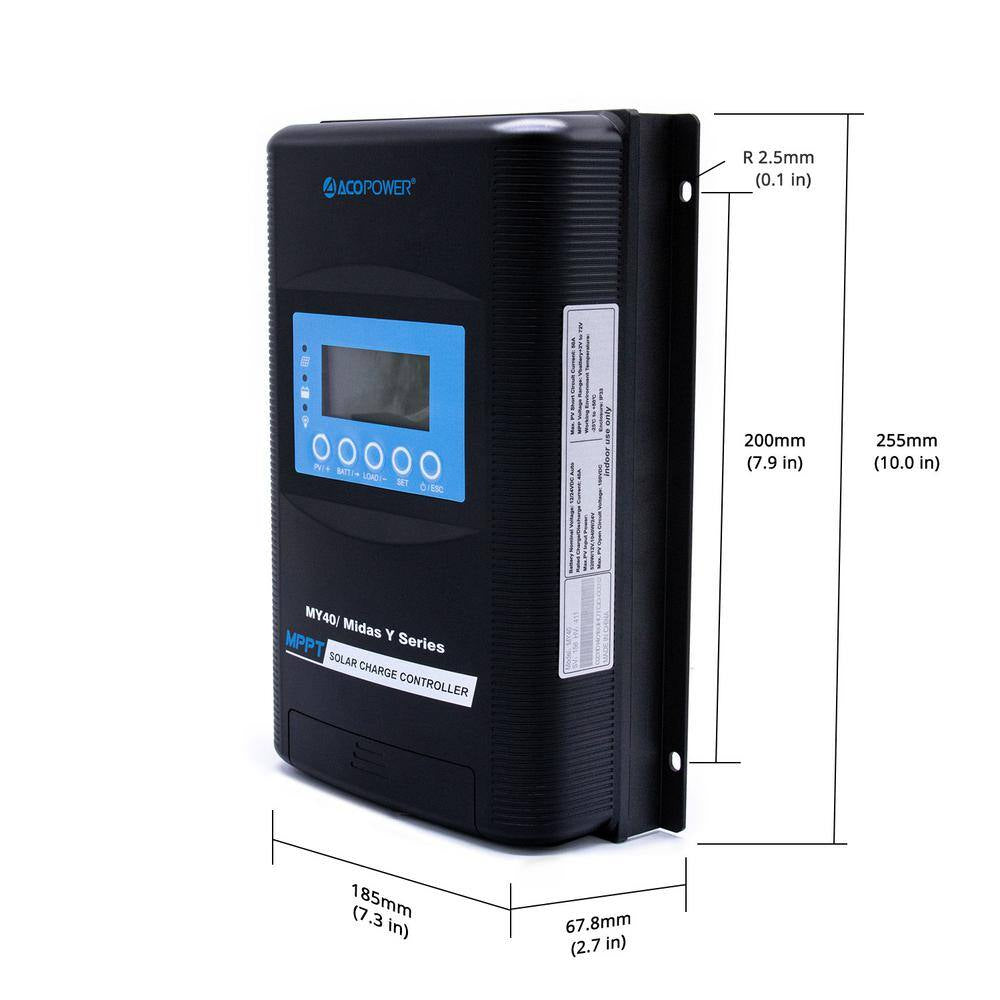 400-Watt Monocrystalline Offgrid Solar Power Kit with 4 X 100-Watt Solar Panel, 40 Amp MPPT Charge Controller