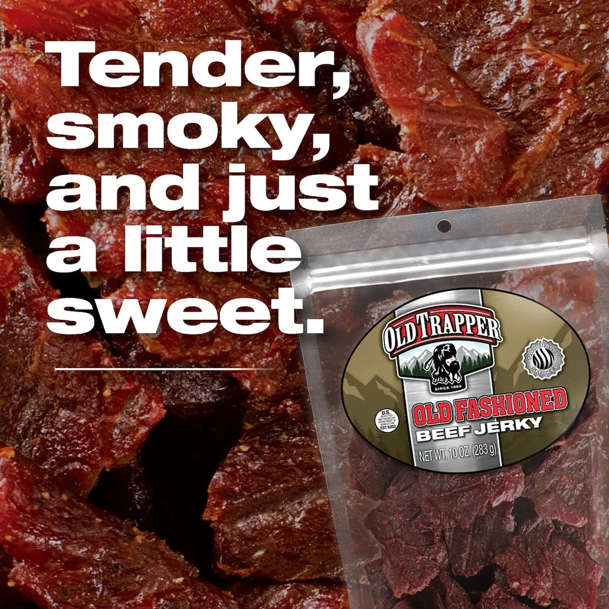 Naturally Smoked Original Old Fashioned Beef Jerky 10Oz Resealable Bag