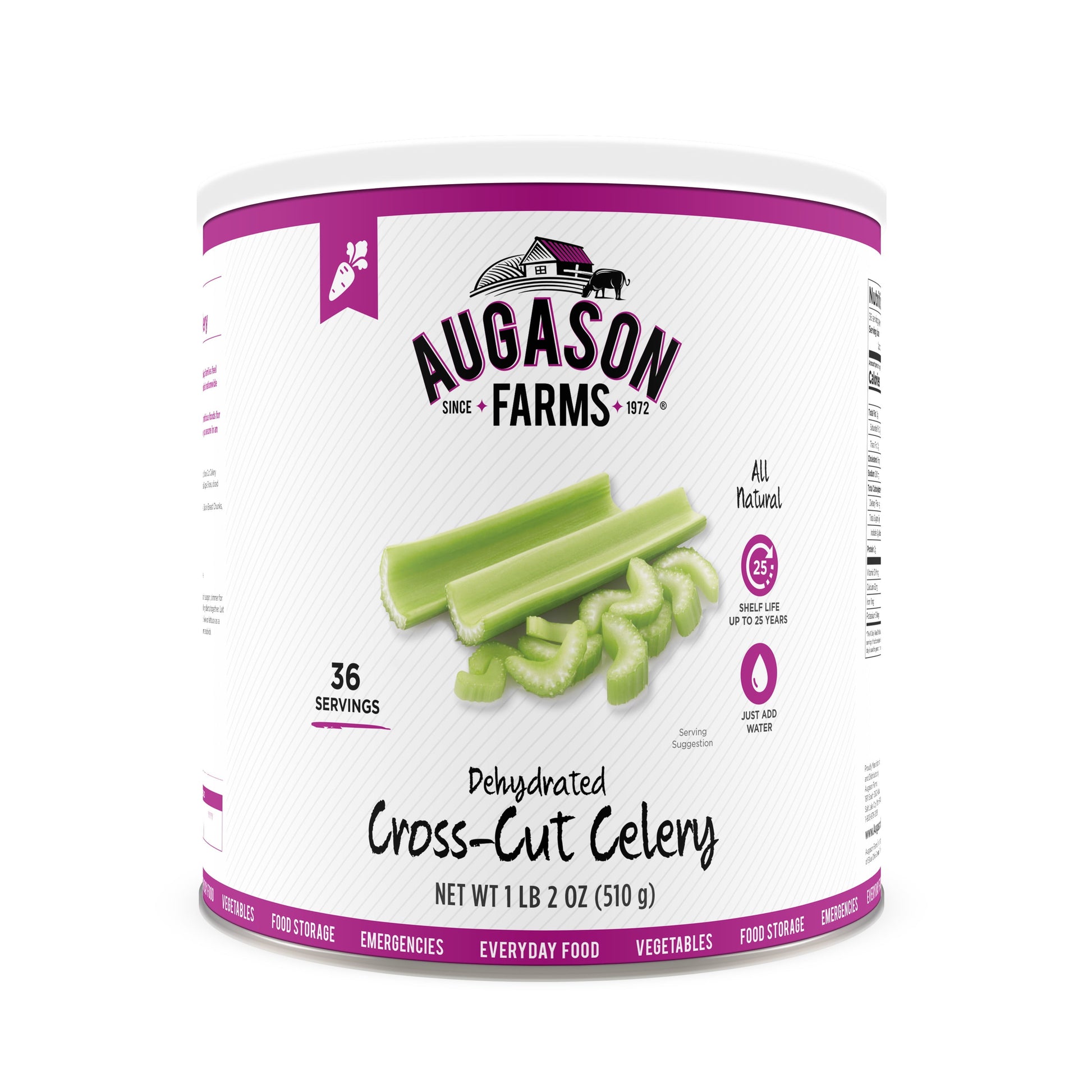 Dehydrated Cross-Cut Celery 18 OZ.