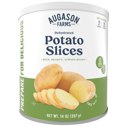 Augason Farms Dehydrated Potato Slices 1 Lb 4 Oz No. 10 Can