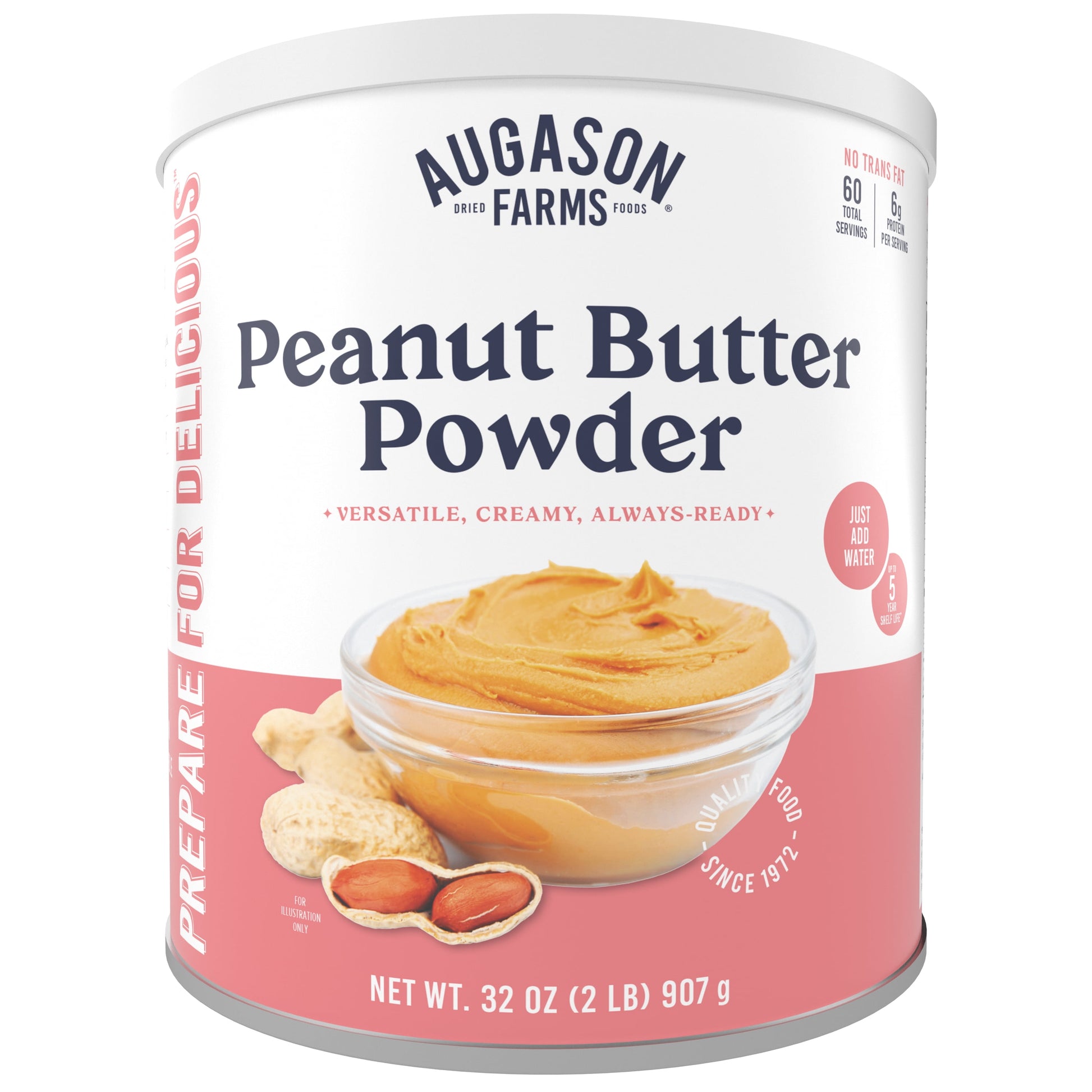 Peanut Butter Powder 2 Lbs No. 10 Can