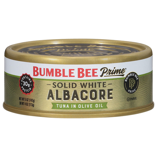 Prime Solid White Canned Albacore Tuna in Olive Oil, 5 Oz Can