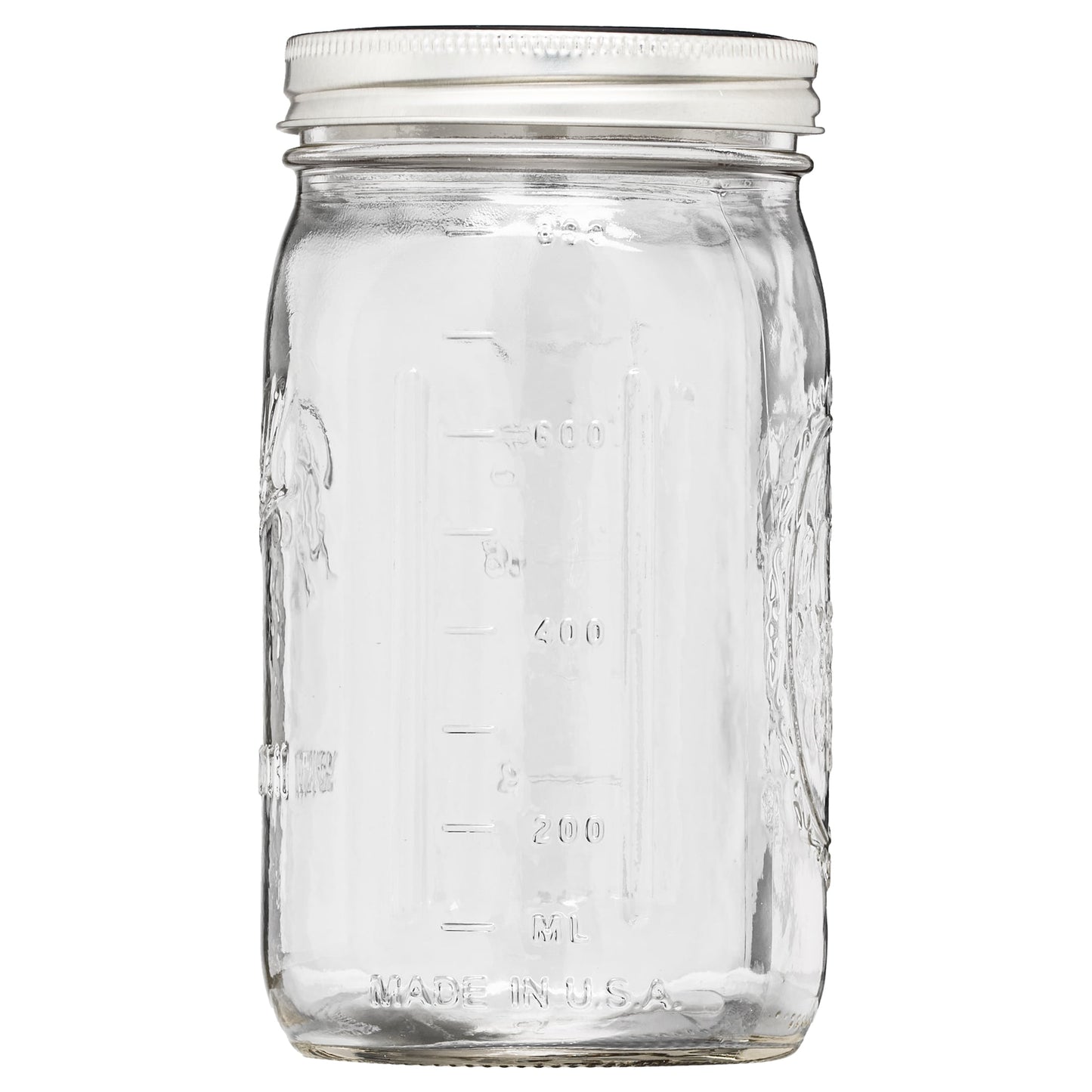 ®Wide Mouth Quart 32Oz. Glass Mason Jars with Lids and Bands, 12 Count