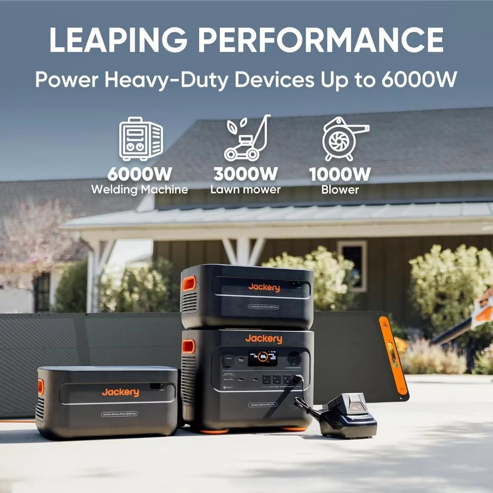 Jackery Portable Power Station Explorer 2000 plus 2042Wh Solar Generator, Compatible with Solar Panel for Outdoor RV Camping